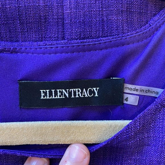 Ellen Tracy midi sleeveless summer dress, purple, size 4 - Picture 5 of 7